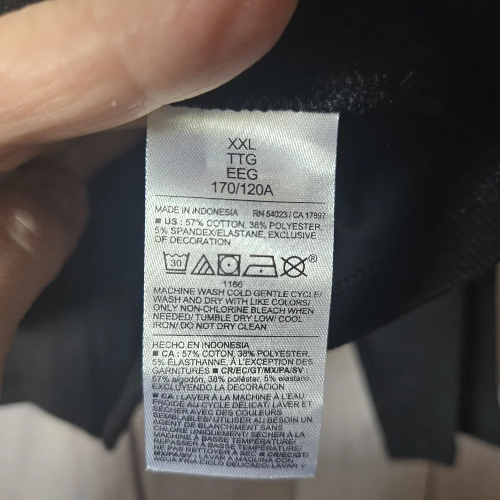 Old Navy Basic Boat Neck Black Ribbed Long Sleeve Tee Size XXL - Picture 7 of 8